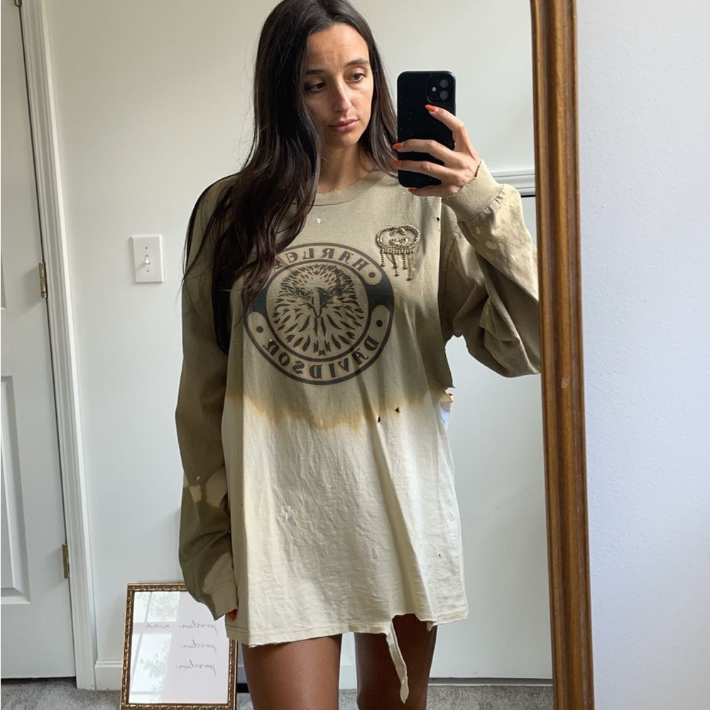 Vintage Reworked Harley Davidson X Gucci T Shirt